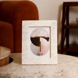 Luxury Marble Photo <b>Frame</b> for Gift 6x4 Inch Tabletop Decorative Picture <b>Frame</b> for Home Bedroom Office Decor - Product Image 3