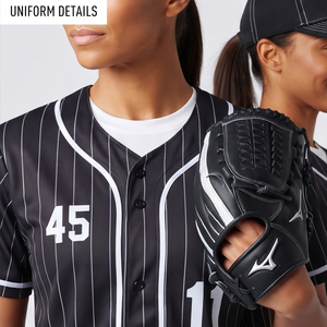 Custom Baseball Uniform Set Striped Jersey <b>Pants</b> High Qaultiy Button <b>Down</b> Softball Jersey <b>Pants</b> Sports Training Baseball Uniform - Product Image 3