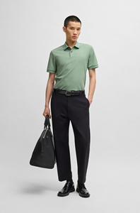Men Business Casual Turn Down <b>Collar</b> Polo Tees Lightweight Summer Fashion Breathable Men Polo <b>T</b> <b>Shirts</b> - Product Image 4
