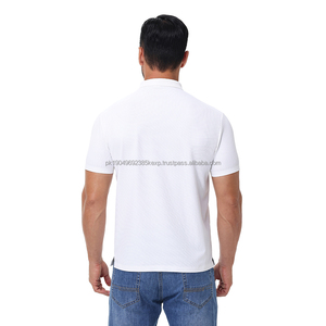 เสื้อโปโลไร้รอยต่อสีขาวจากแหล่งรังสีต้านเชื้อแบคทีเรียและรังสียูวีเหมาะสำหรับกิจกรรมกอล์ฟและการขี่ม้า - Product Image 3