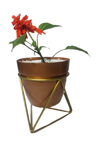 Support de plante en métal réglable de style moderne du milieu du siècle, élégant porte-plante d'intérieur pour la décoration de la maison - Product Image 6