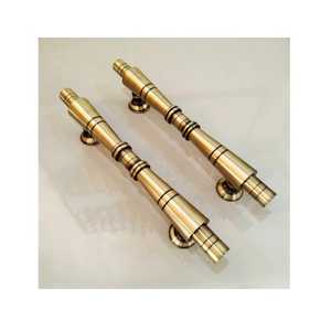 Antique <b>Copper</b> Scroll Door <b>Handle</b> Vintage Style Zinc Alloy Interior Door Lever Traditional Furniture Hardware <b>Handle</b> Set - Product Image 3