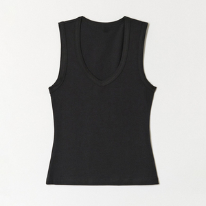 Tops deportivos cortos de algodón 100% jersey, cuello redondo, sin costuras, transpirables, para mujer, ideales para fitness y entrenamiento. - Product Image 5