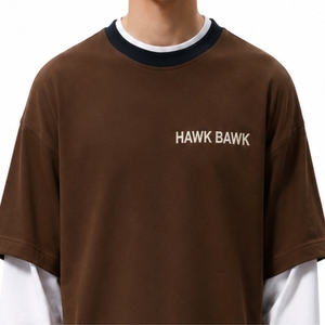 T-shirt surdimensionné à manches longues superposées personnalisé, qualité supérieure, coton doux, écologique, 200g, coupe ample, fabrication sur mesure, export - Product Image 5