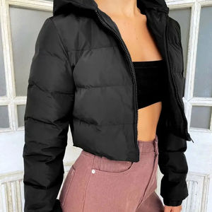 <b>Women</b> Winter <b>Waterproof</b> Hooded <b>Puffer</b> <b>Jacket</b> Fur Trim Cotton Filling Zipper Casual Outdoor Apparel-Wholesale Factory Supply - Product Image 2