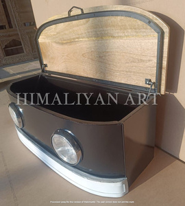 Mejor Colección de Baúl Metálico Frontal Retro para Automóvil de Antique Himalayan Art - Product Image 2