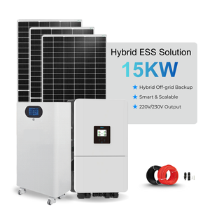 Kit <span class=keywords><strong>Solar</strong></span> Deye de 15kW, Inversor Híbrido de 15kW, Batería LifePO4 de 20kWh, Kit de Paneles Solares Todo en Uno, <span class=keywords><strong>Sistema</strong></span> de Energía <span class=keywords><strong>Solar</strong></span> - Product Image 1