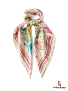Bufanda Corta Estampada Personalizada de Primera Calidad, Fabricante Textil OEM ODM de Marca Blanca, Accesorios de Moda al por Mayor - Product Image 5