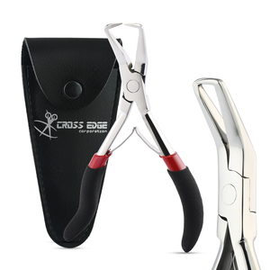 Outils d'extension de cheveux professionnels pour les extensions de cheveux Pince à enlever les micro perles avec pince à cheveux en caoutchouc souple antidérapante - Product Image 1