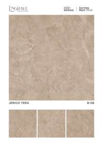 กระเบื้องพอร์ซเลนสำหรับงานสถาปัตยกรรม ขนาด 60x60 ซม. พร้อมลวดลายแกะสลัก ผิวด้าน สร้างสรรค์สำหรับพื้นที่ที่หรูหราและพื้นผิวที่มีเอกลักษณ์ - Product Image 3