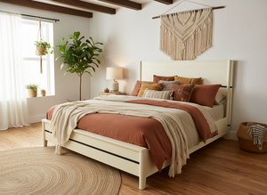 Premium Solid Wood Mango <b>Bed</b> <b>Bed</b> <b>Frame</b> for Bedroom Premium Quality Custom OEM ODM Handcrafted Export Quality Wood Furniture - Product Image 4