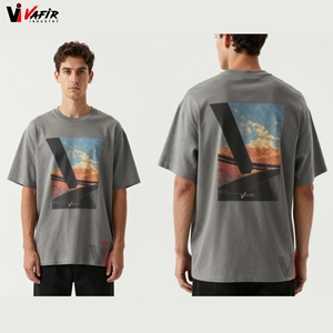 เสื้อยืดแขนสั้นผู้ชาย Vafir ผ้าฝ้ายออร์แกนิค 100% พิมพ์ลายสกรีน ทรงปกติ ระบายอากาศได้ดี เป็นมิตรกับสิ่งแวดล้อม แห้งเร็ว ไม่หดตัว - Product Image 3