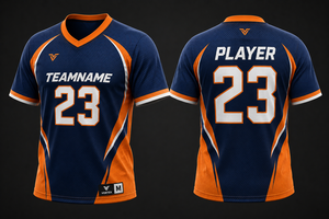 เสื้อฟุตบอลชายทีมเนม 23 คอวีตาข่ายระบายอากาศได้ดีชุดกีฬาแขนสั้น - Product Image 1