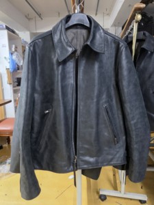 [BFM_Jeongsoo Apparel]Veste de motard en cuir PU pour homme avec fermeture éclair et col montant - Product Image 4