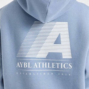 Ensemble assorti décontracté 2 pièces pour femme : sweat à capuche en polaire bleu clair et pantalon de survêtement ample longueur pleine - Product Image 4