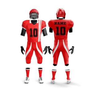 Uniforme de Fútbol Americano Personalizado de Alta Calidad, con el Mejor Tejido, Manga Corta, Diseño Impreso, Secado Rápido, 100% Poliéster para Adultos - Product Image 2