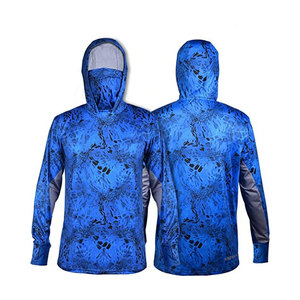เสื้อฮู้ดตกปลาป้องกันรังสียูวีแบบกำหนดเอง ผู้ผลิต OEM ขายส่งจำนวนมาก รับผลิตเสื้อผ้ากีฬาภายใต้แบรนด์ของลูกค้า - Product Image 1