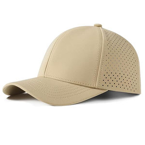Gorra de béisbol de secado rápido para hombre, transpirable, con malla cortada a láser, deportiva, con visera curva, ajustable, con cierre a presión, para correr y entrenar al aire libre. - Product Image 4