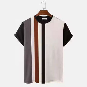 T-shirts pour hommes en gros, été, 100% coton, décontractés, col rond, manches courtes, t-shirt pour hommes le plus vendu - Product Image 6