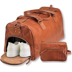 กระเป๋าเดินทางหนังแท้สำหรับผู้ชายรุ่นใหม่ล่าสุด กันน้ำ ราคาถูก ขายออนไลน์ - Product Image 6