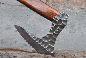 Felling <b>Axe</b> Forged Carbon Steel Head Wood <b>Handle</b> Tree Felling Tool DIY Grade Broad <b>Axe</b> - Product Image 4