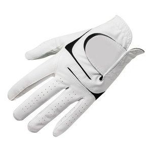 Guantes de Golf con Logotipo Personalizado, Duraderos, Flexibles, Transpirables, Deportivos, de Cuero PU Premium Cabretta, Antideslizantes, con Muñequera Ajustable para Hombre - Product Image 2