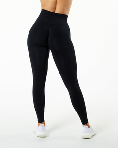 Leggings personnalisés pour femmes OEM ODM Vente en gros Taille haute Yoga Gym Fitness 100% Coton Anti-bactérien Séchage rapide Fabricant Vêtements de sport - Product Image 4