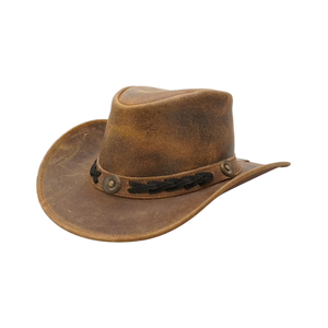 Sombrero de Vaquero de Cuero de Moda, Estilo Retro, Ala Ancha, para Invierno, Viajes, Aire Libre, Protección Solar, Fiestas, Venta al Por Mayor, Nueva Llegada 2025 - Product Image 1