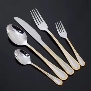 Premium Home Dining Metal Cutlery <b>Set</b> Stainless Steel <b>Spoon</b> <b>Fork</b> <b>Knife</b> Flatware <b>Set</b> for Kitchen Restaurant Use - Product Image 2