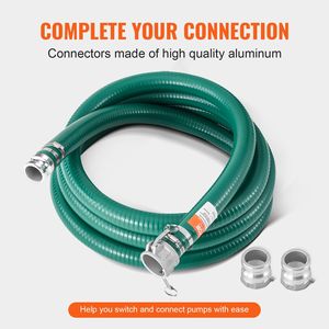 Tubo da Giardino Verde di Alta Qualità 2 x 20 piedi con Connettori Camlock, Raccordi in Alluminio, Compatibile con Varie Pompe, Adatto per Avvolgitubo di Aspirazione - Product Image 3