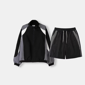 Wholesale Custom Suit Tracksuit <b>Men</b> Nylon <b>Zip</b> up Two Piece <b>Short</b> Set Windbreaker Jackets Tracksuits Sets for <b>Men</b> - Product Image 6