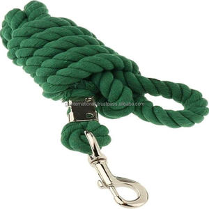 Cuerda para Caballos de Algodón Trenzada a Mano con Gancho de Latón Ajustable, Cuerda para Caballos en Oferta - Product Image 1