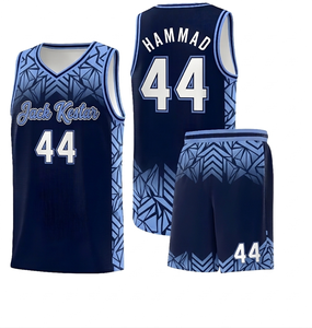 Ensemble d'uniformes de basketball personnalisables en 100 % polyester à séchage rapide avec options de logo de marque personnalisé - Kits - Product Image 6