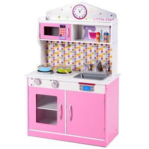 Set Cucina Giocattolo in Legno KidFT per Bambini in Età Prescolare, Set da Cucina in MDF con Scatola - Product Image 4