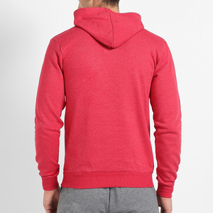 <b>Men's</b> <b>Red</b> Hooded <b>Sweatshirt</b> Inspire Print Casual Knitted Pocket Long Sleeve Regular Fit Autumn Style Polyester/Cotton SINEWY - Product Image 5