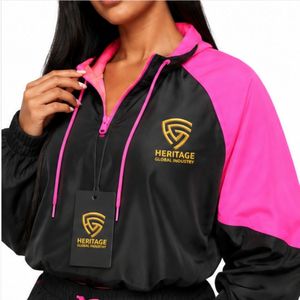Premium Quality <b>Women</b> <b>Windbreaker</b> Tracksuit Lightweight Athletic Set For Exercise Walking And Outdoor Comfort - Product Image 4