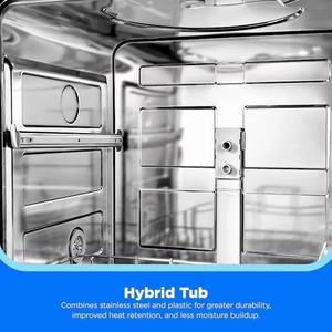 เครื่องล้างจานแบบฝังใน Open Box Midea 24  พร้อมระบบล้างแบบ Dishwasher  วัสดุสแตนเลส 52 d-B-A - Product Image 3