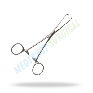 Forceps de préhension tissulaire Allis 5x6 dents 15cm, instrument chirurgical pour la préhension des tissus - Product Image 3