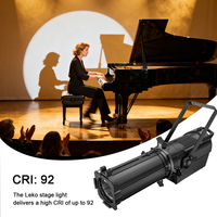 Projecteur Ellipsoidal LED LEKO Light DMX 250W RGBW 4-en-1 pour Théâtre, Mariage, Église