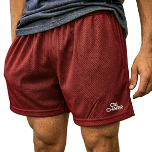 Traje de baño corto de malla para hombre, ligero, informal, para verano, ropa de playa con logo frontal, traje de baño personalizado OEM - Product Image 1