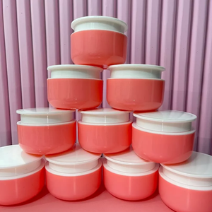 Skin Care Cosmetic Packaging Empty PET Jars Round Bottom 150ml for <b>Body</b> <b>Scrub</b> Custom Color White Screw Lid Wholesale - Product Image 3