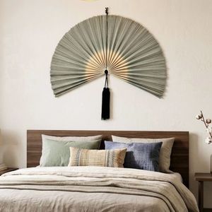 Hot Trend Oversized Handcrafted Bamboo Wall Fan – Decorative Wall <b>Hanging</b> & Gift - Product Image 1