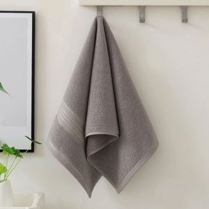 Solid Color Cotton <b>Bath</b> <b>Towels</b> Rectangular Dyed Skin-Friendly For Home Use - Product Image 4