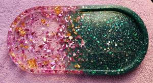 Plateau en résine moulée en silicone de haute qualité pour artistes professionnels, plateau de service en gros, fournitures d'art - Product Image 5