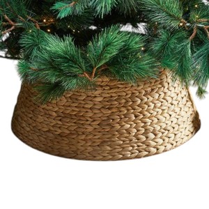 Natural Water Hyacinth Woven <b>Planter</b> Basket Cover Handmade Flower Pot Wrap Rustic Home Decoration - Product Image 5