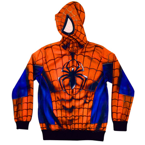 2026 Wholesale Spider Zipper Hoodie All Over Print Sublimation Hoodies <b>Jumper</b> Oversize Unisex Zip Up Hoodie OEM Low MOQ - Product Image 3