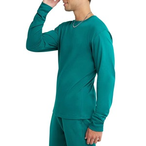 Camisetas de Hombre Personalizadas de Alta Calidad OEM ODM, Manga Larga, Color Verde Durazno, Transpirables, Talla Grande, Corte Cuadrado, Diseño Personalizado - Product Image 6