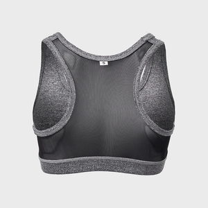 Soutien-gorge de sport pour femme haute qualité, maintien élevé, coupe-vent, logo avant, en Spandex/Polyester côtelé 180g, vente en gros Pakistan, le meilleur - Product Image 3