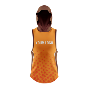 Tenues de football 7v7 pour garçons Halftone : Maillot sans manches à capuche et short ajusté, personnalisables avec logo, nom et numéro du joueur, vêtements d'équipe pour jeunes - Product Image 3