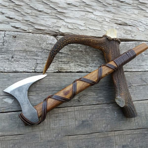 Nuevas llegadas: Hacha Ragnar de acero al carbono forjada a mano, hacha de Ragnar Lothbrok de la película Vikingos, cuchillo, espada, hachas, hacha forestal, hacha corta. - Product Image 1